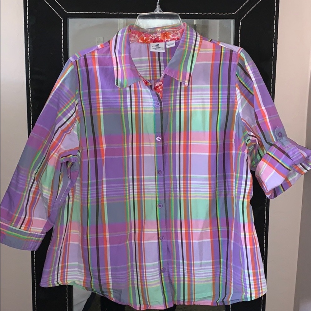 Caribbean Joe Plaid Shirt